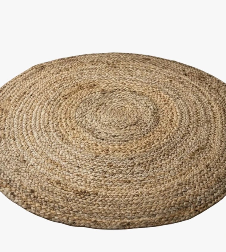 Natural Fiber Round Rug with Elegant Design for Modern Homes and Stylish Interiors by Jute Creations