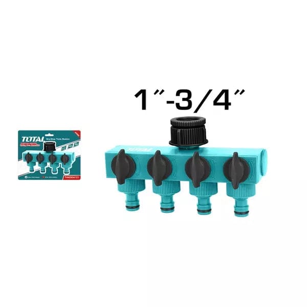 Total 4-Way Plastic Hose Connector