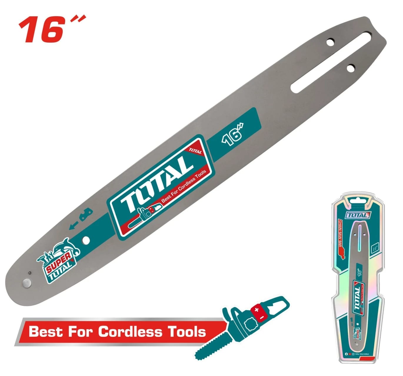 Total 16 Inch Chain Saw Bar