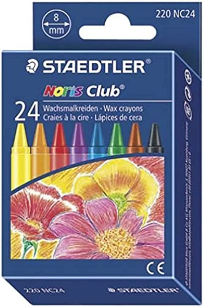 Staedtler 24 Color Wax Crayons