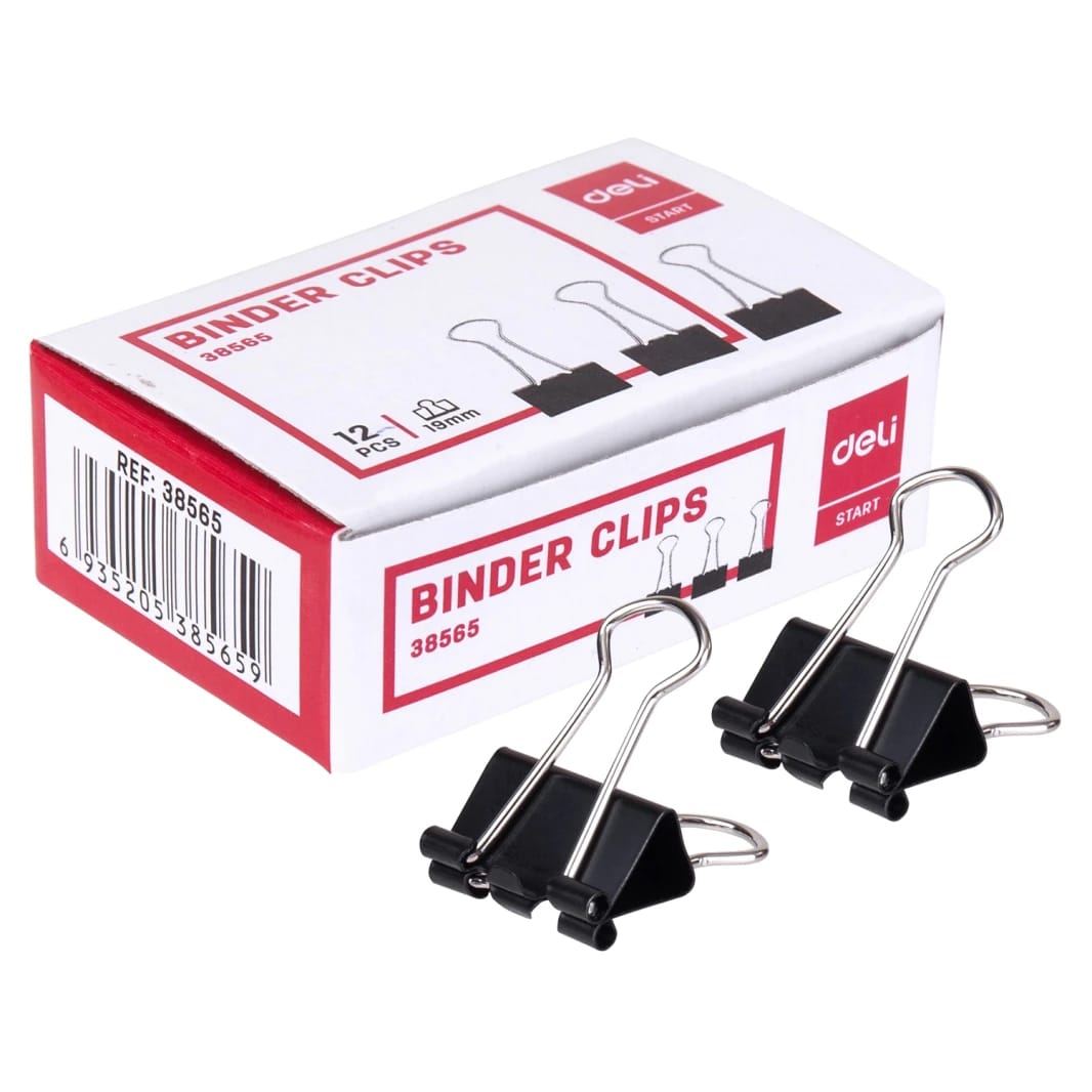 Deli Binder Clips 19mm