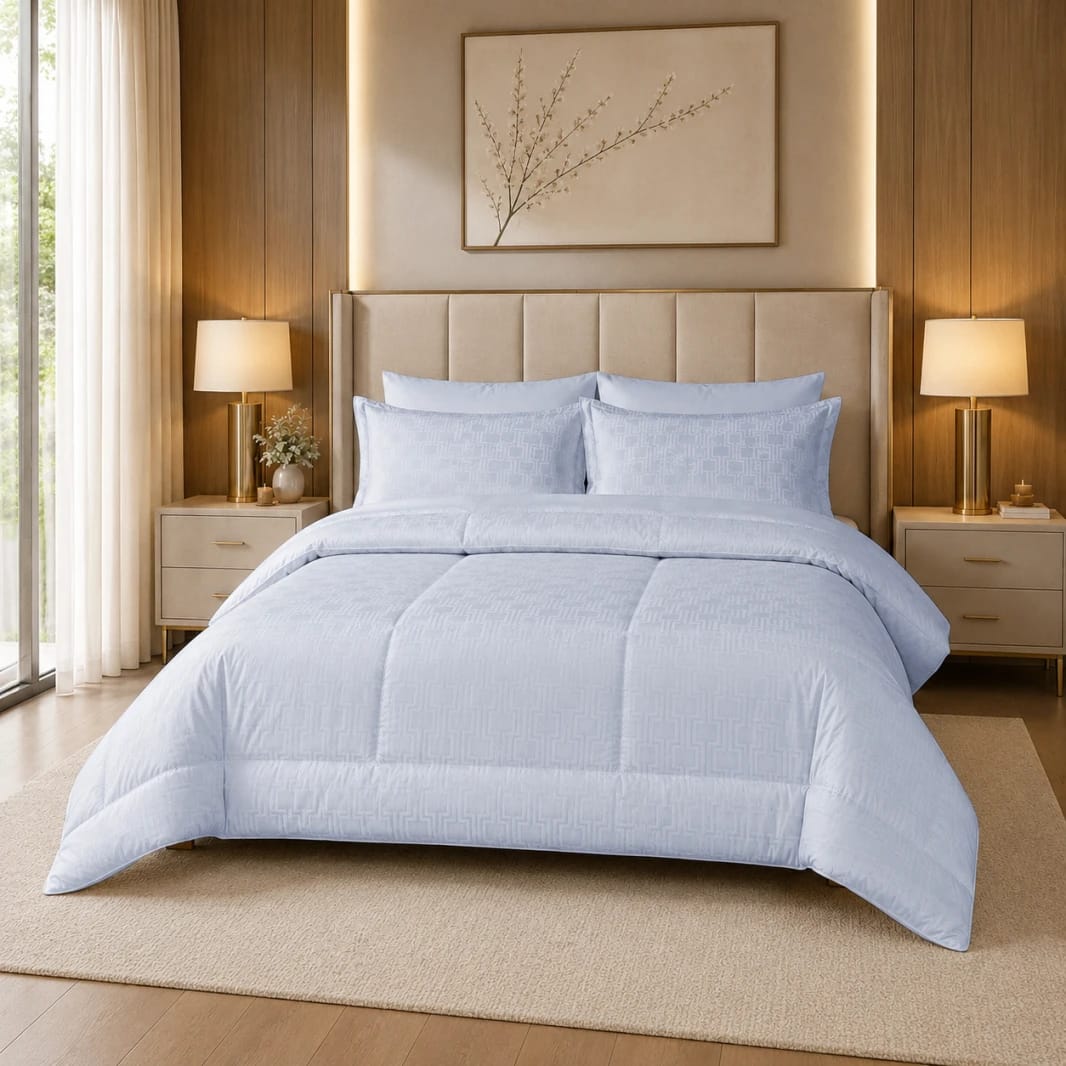 250TC Double Comforter 100% Cotton 6 Pieces