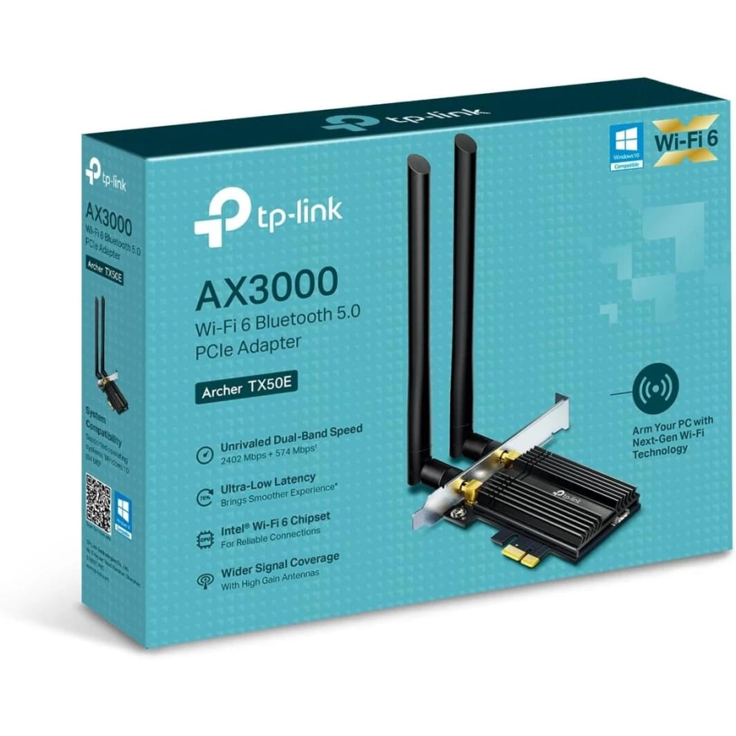 AX3000 Wi-Fi 6 Bluetooth 5.0 PCIe Adapter