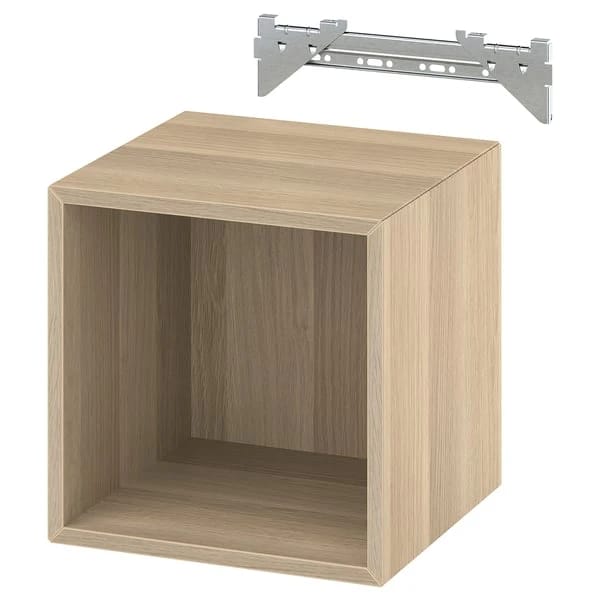 Wall-mounted Shelving Unit - Light Grey-Blue, 35x35x35 cm