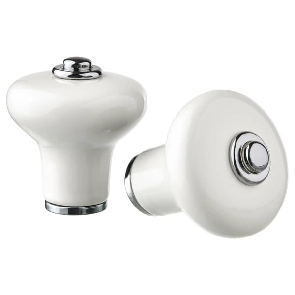 Knob, Black/Chrome-Plated, 30 mm