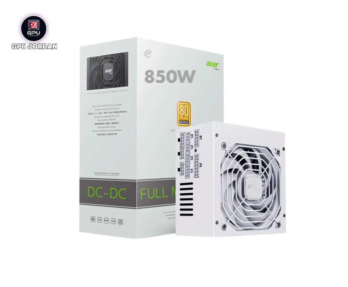 Acer Gadget 850W 80 Plus Bronze Full Modular Power Supply – White