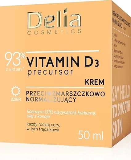 Vitamin D3 Precursor - Anti-Wrinkle Normalising Day Cream – Delia 50 m l