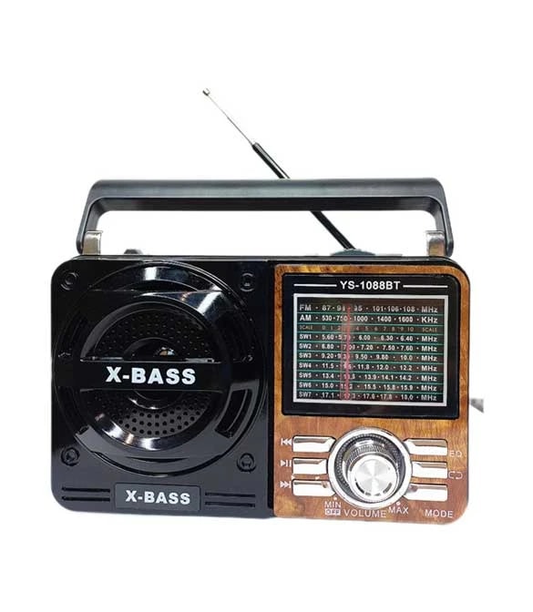 SPK-YS-1088BT FM,AM,SW1-7,USB,SD,TF, AUX,9-Band Receiver Bluetooth Speaker