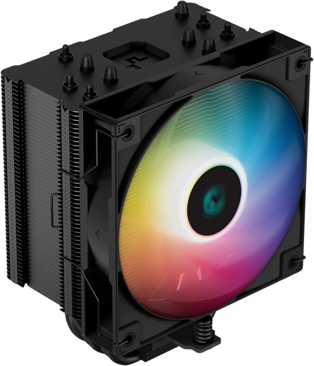 DeepCool GAMMAXX AG500 BK ARGB CPU Air Cooler All-Black 240w TDP CPU Cooler 120mm PWM ARGB Fan 1850RPM Quiet Noise Level Under 29.4dB(A) for AMD AM5/AM4 Intel LGA 1700/1200/1151/1150/1155