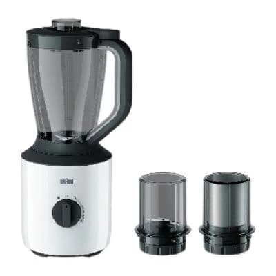 Power Blend Blender with Two Grinders Braun 2L 800W – White