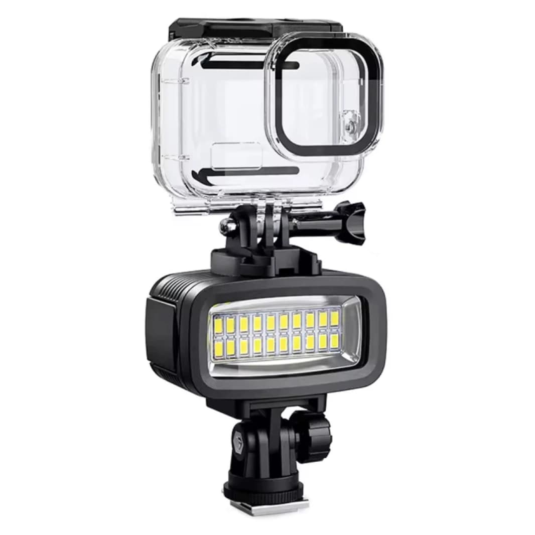إضاءة LED مقاومة للماء للغوص تحت الماء لكاميرا GoPro