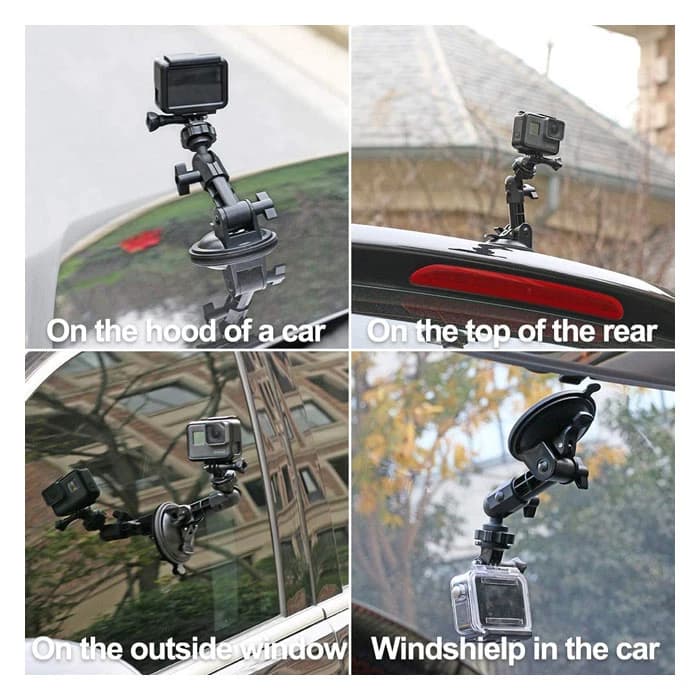 حامل كاميرا للسيارة بقاعدة شفط لكاميرات GoPro Action