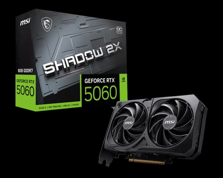 MSI GeForce RTX 5060 8G SHADOW 2X OC