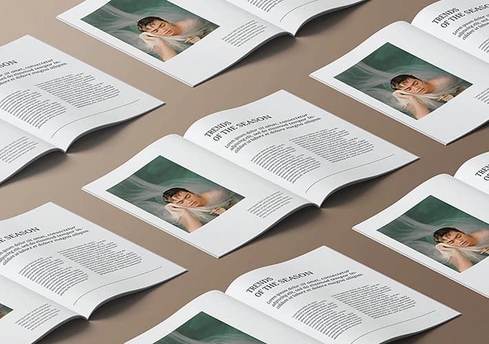 تصميم المجلات والكتب