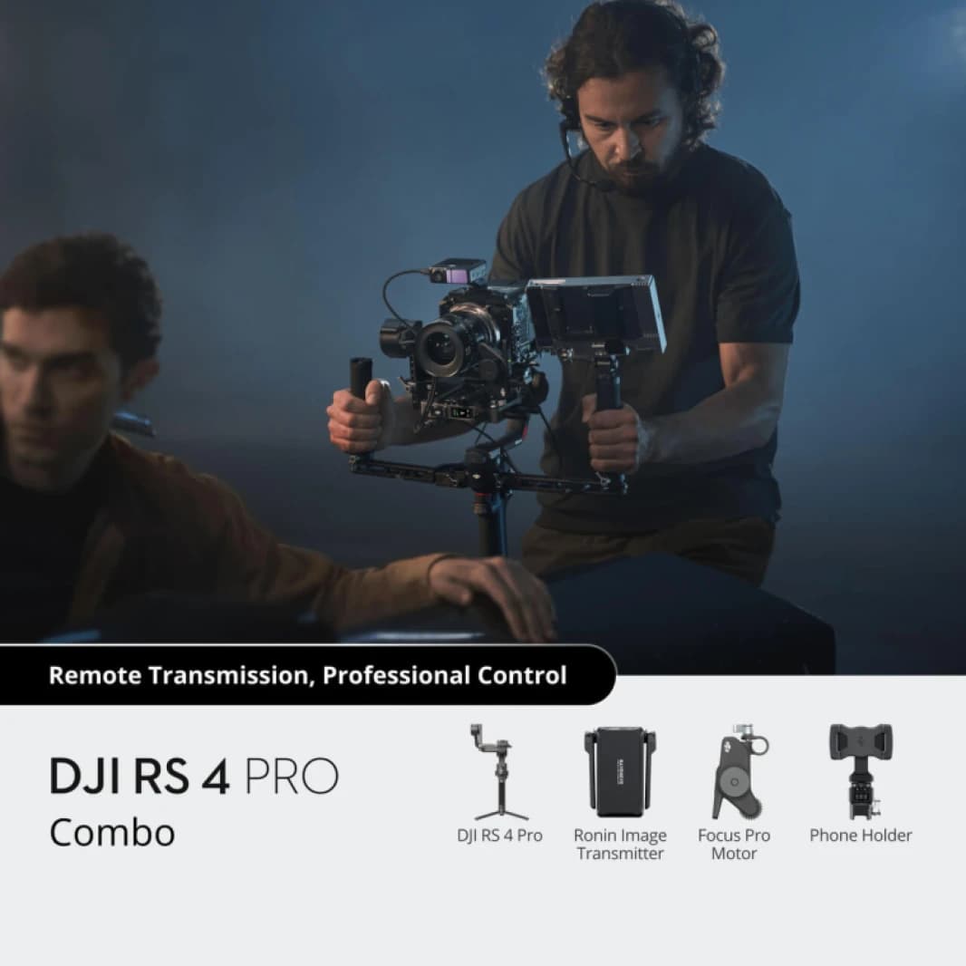 مجموعة DJI RS 4 Pro – مثبت كاميرا احترافي