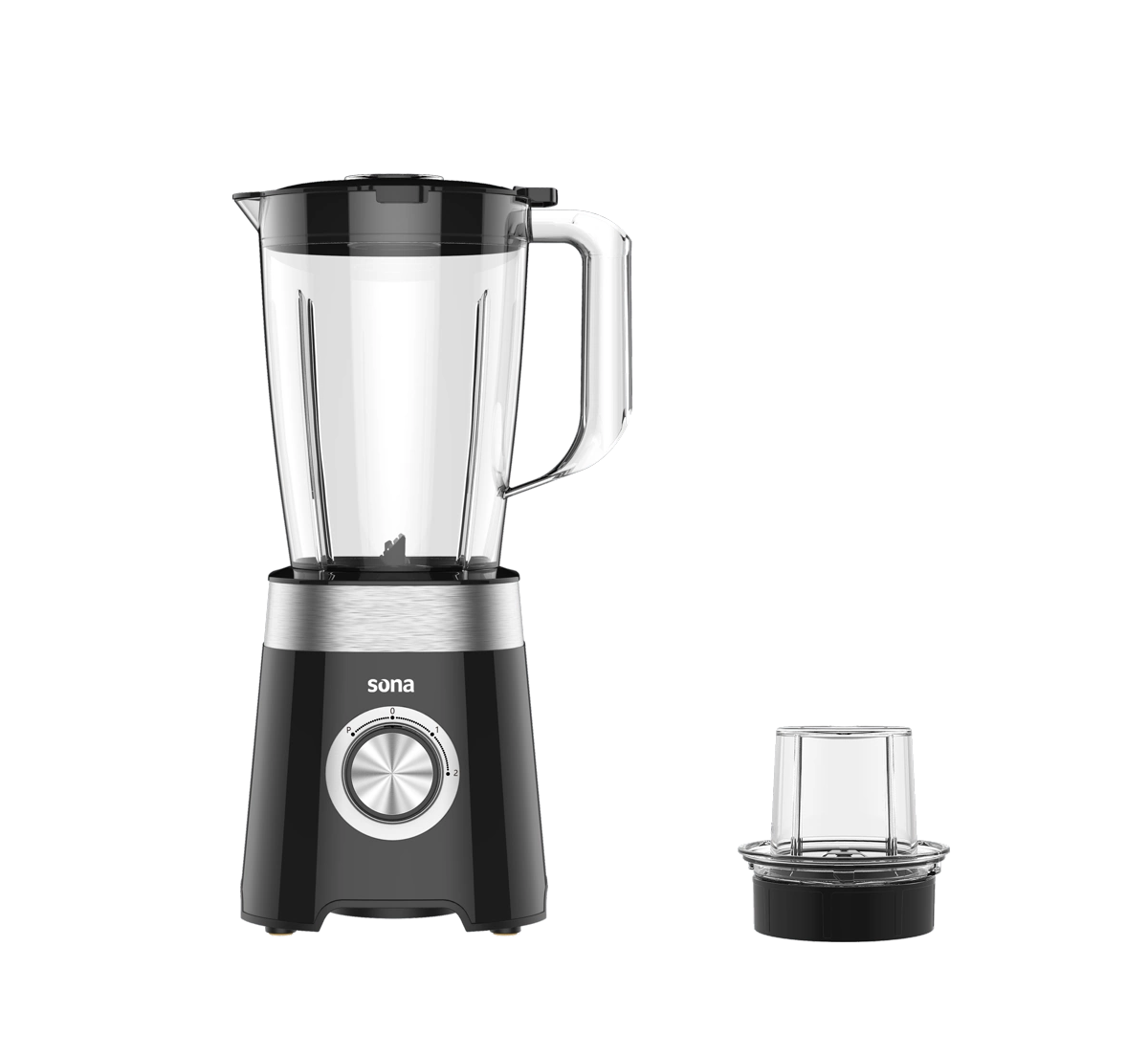 Sona Blender with Grinder, 500W, 1.5L, Black