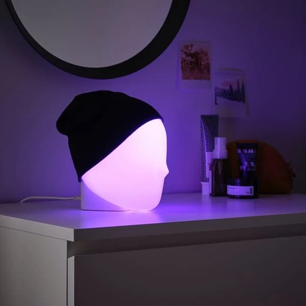 مصباح طاولة LED، متعدد الألوان