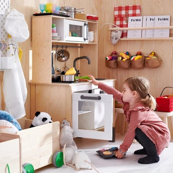 Play kitchen, birch, 72x40x109 cm