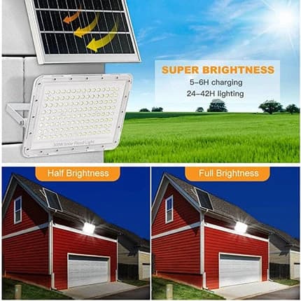Mega LED Flashlight 300W Solar Power - Yellow
