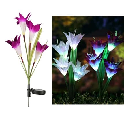 Artificial Flowers with Garden Lights