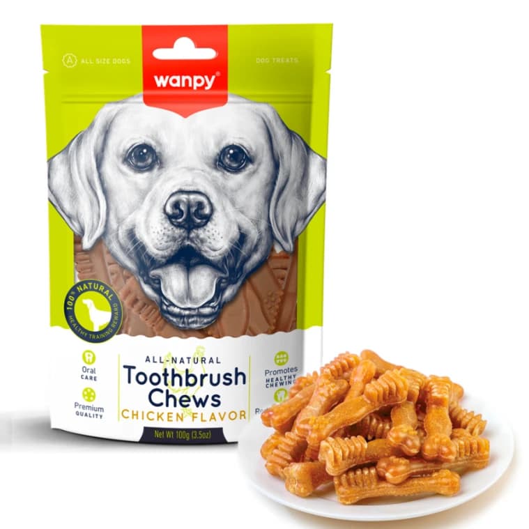 wanpy toothbrush chews chicken flavor 100g