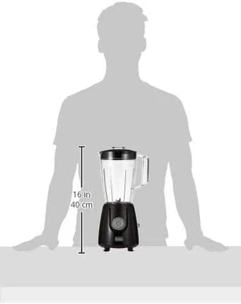 Black & Decker 400W 1.5L Blender, Black