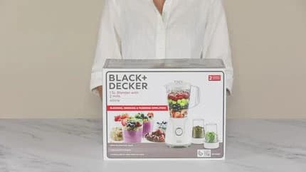 Black & Decker 400W 1.5L Blender, Black