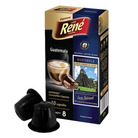 Cafe Rene Coffee Capsules Guatemala 10 Capsules