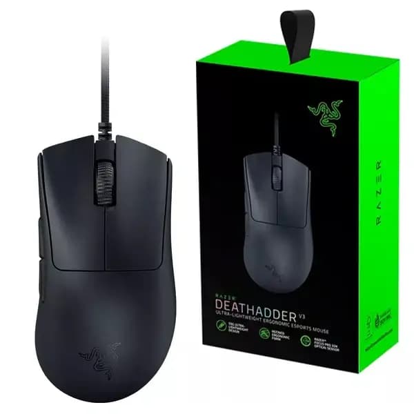 RAZER DeathAdder V3 Optical Ultra Lightweight Ergonomic Gaming Mouse