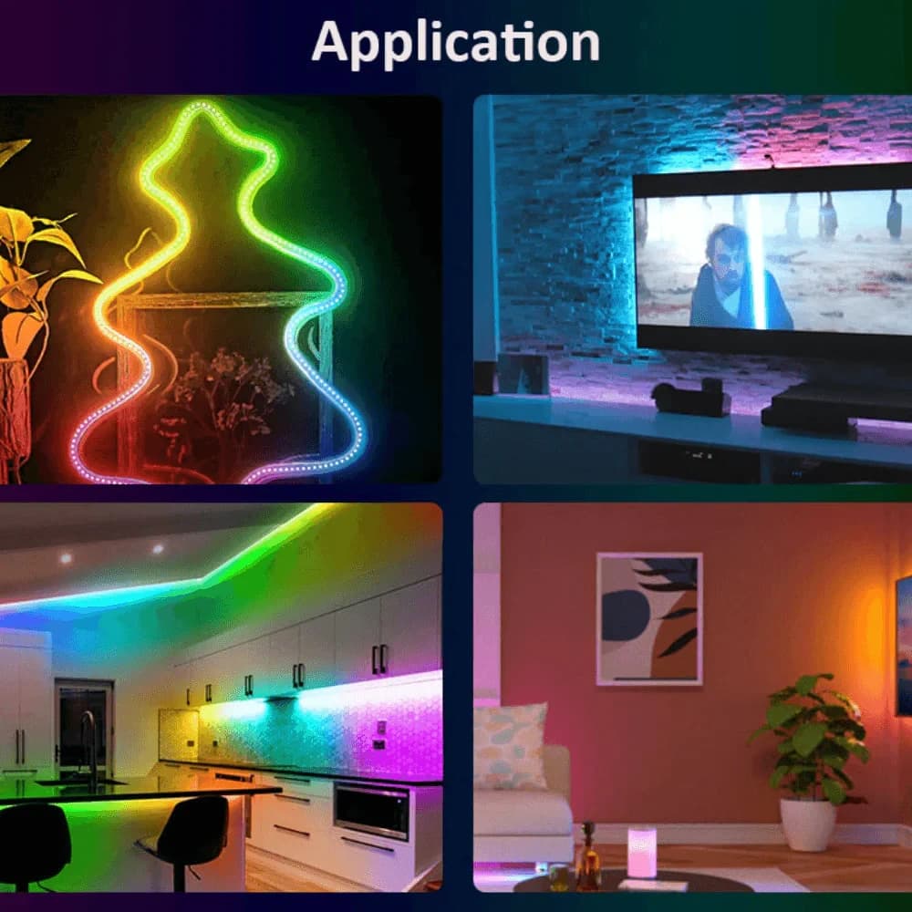 Dream Color LED Strip Lights with Remote Control Waterproof