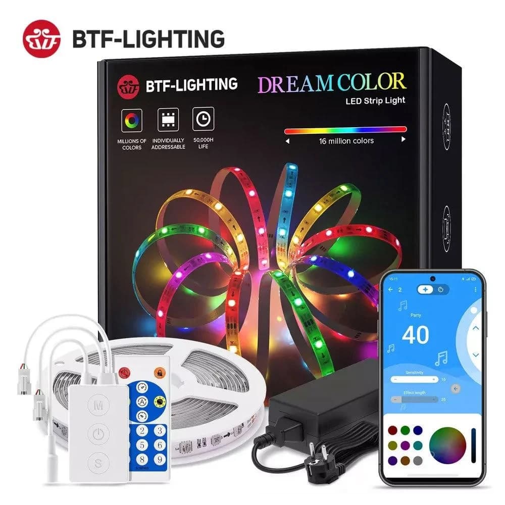 BTF-Lighting Dreamcolor LED Strip Light with Bluetooth