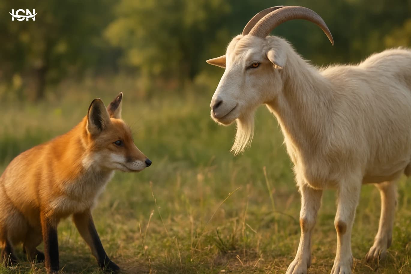 The Cunning Fox and the Goat