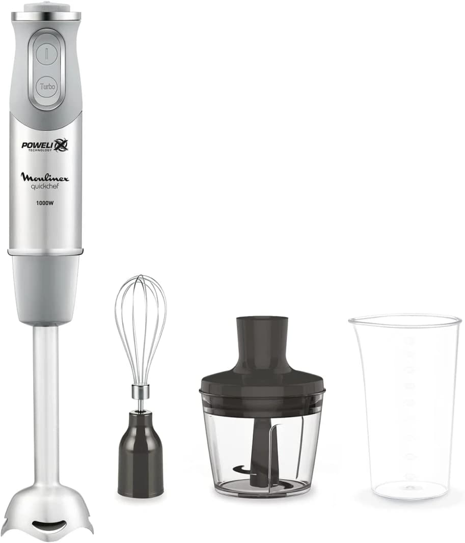 Moulinex Quickchef Lite Chopper, 4Speeds, 0.5L, 1000Watts, Silver
