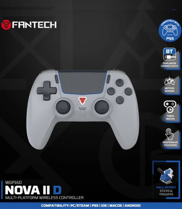 Fantech NOVA II D WGP16D Controller Hall Effect (PS5) - Grey