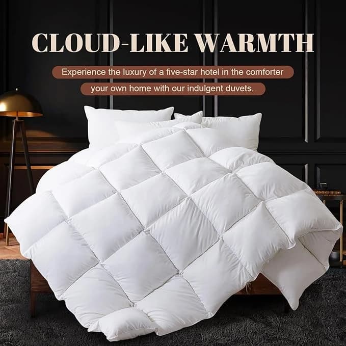 Natural Feather King Comforter