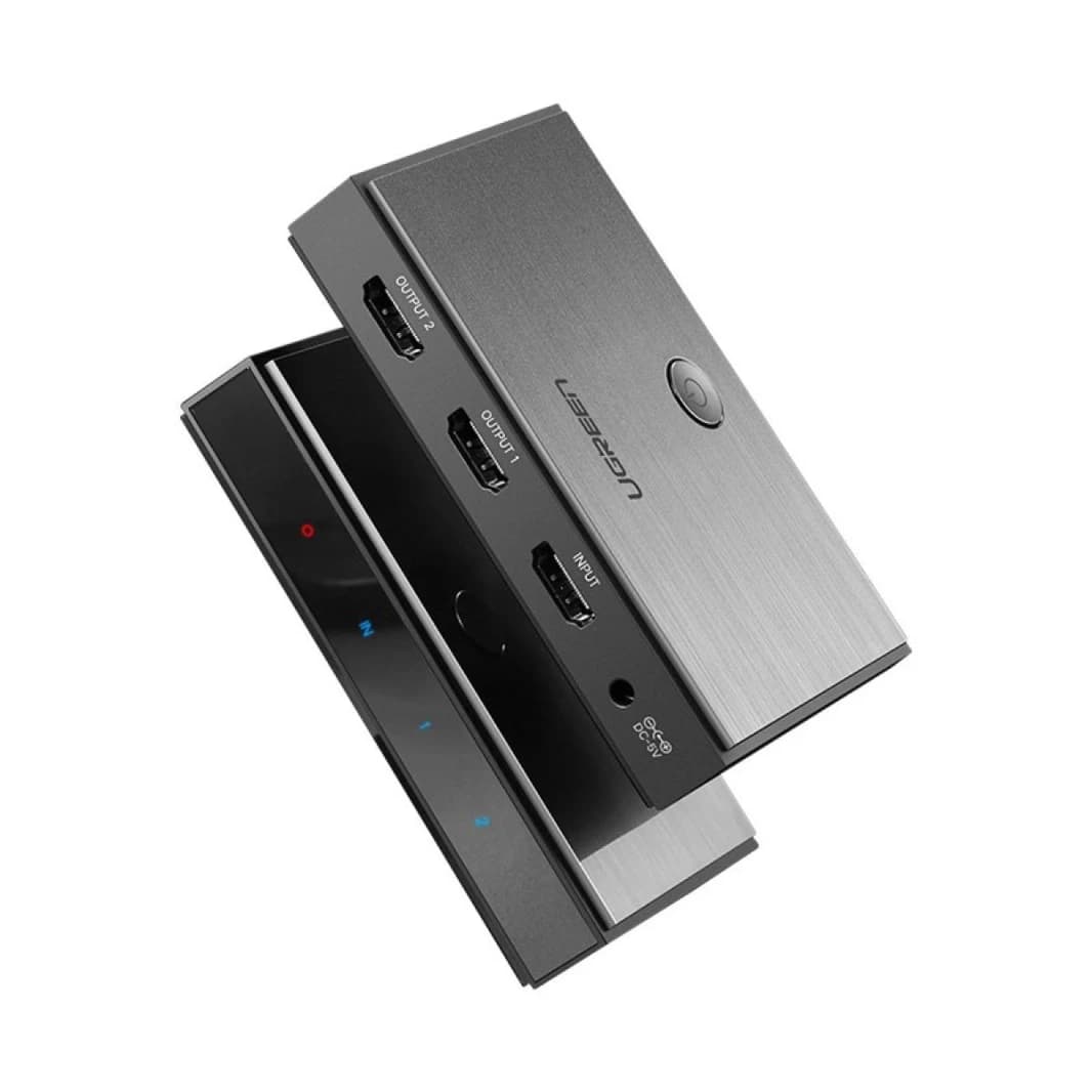 موزع Ugreen CM186 بمنفذين HDMI - دقة 4K UHD