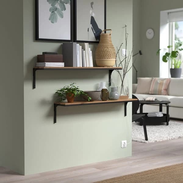 Wall shelf combination, black
