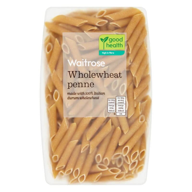 Waitrose Wholewheat Penne 500g