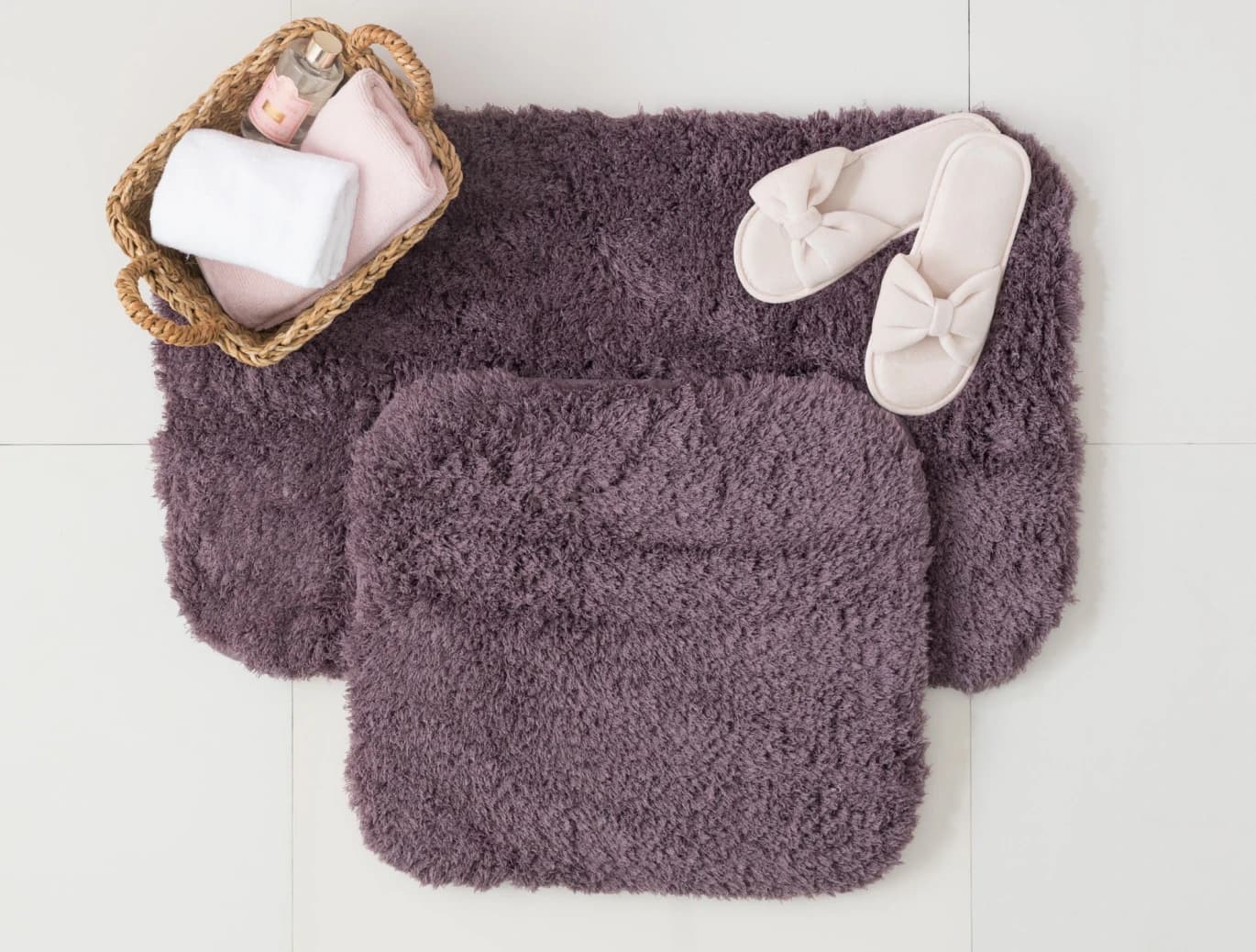 Sheep Bath Mat Set | Plush Dual-Texture Bathroom Rug | Madame Coco