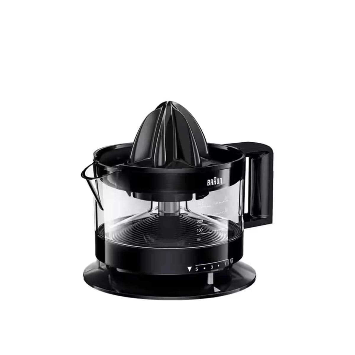 Braun CitrusQuick 1 Citrus Juicer 40W 400ml Adjustable Pulp Control – Black