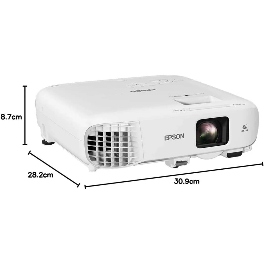 Epson EB-E20 3LCD Business Projector, 3,400 Lumens, XGA
