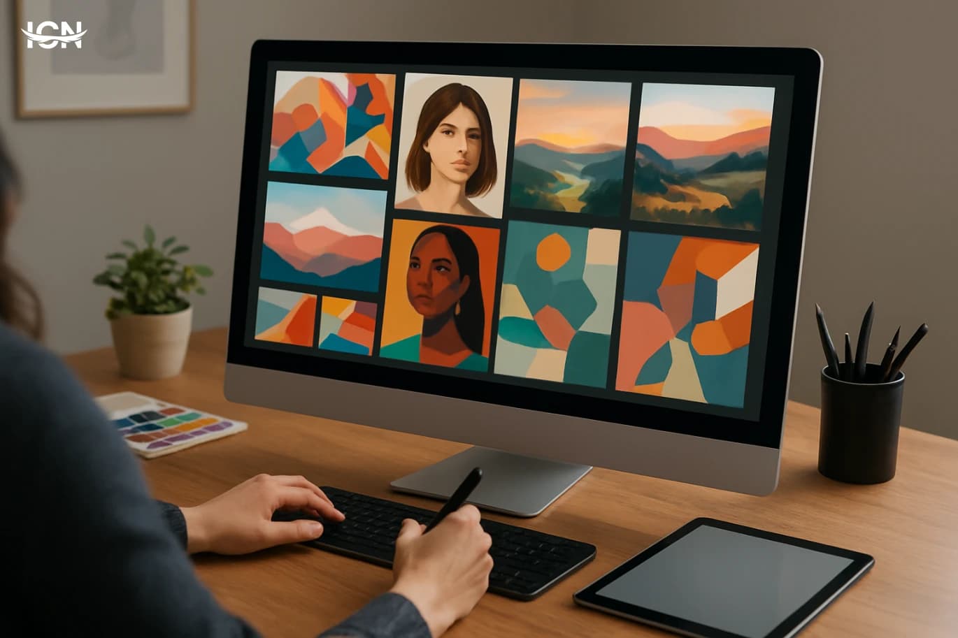 Designing a Cohesive Digital Art Portfolio