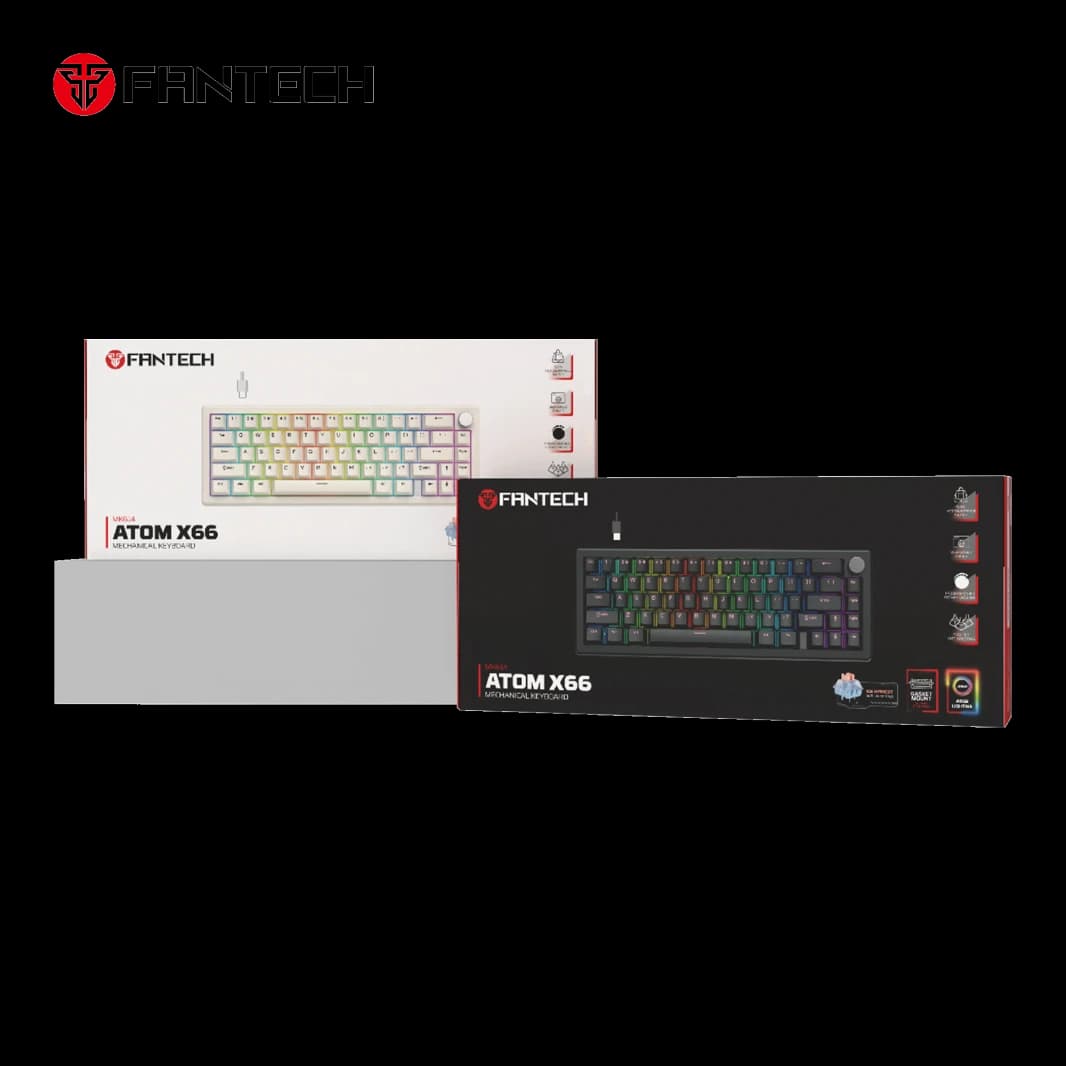 Fantech ATOM X66 MK614 Mechanical Keyboard - White