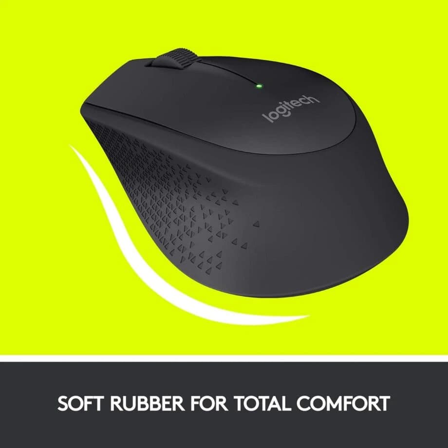 Logitech M330 Silent Wireless Mouse - Black