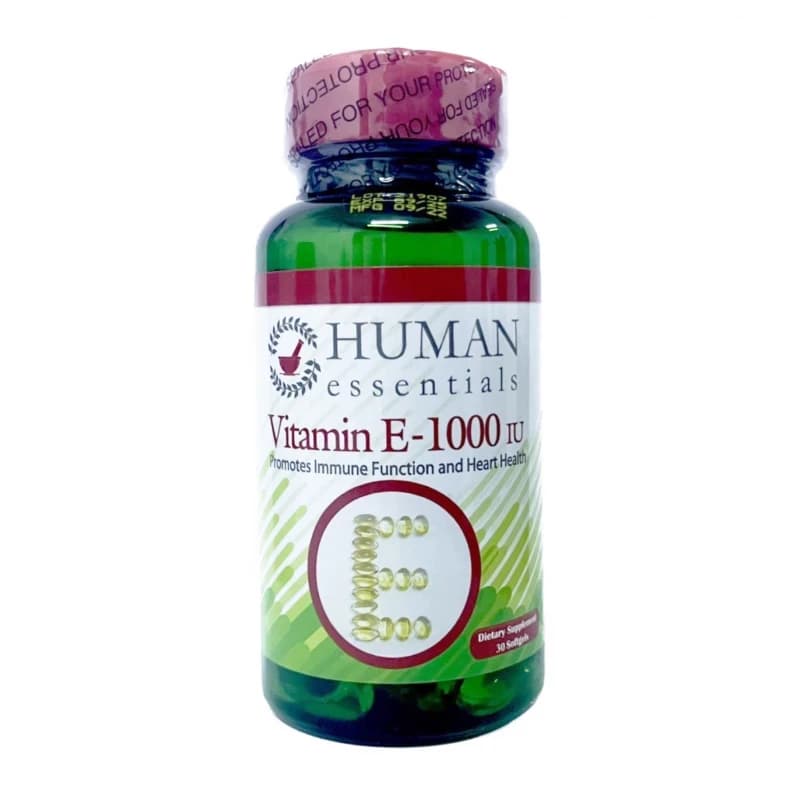 Human Essentials Vitamin E 1000 IU - 30 Softgels