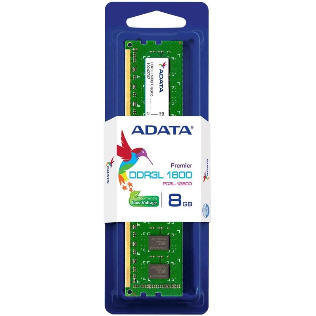 Adata Premier 8GB 1600MHz DDR3L RAM Memory Module for Desktop