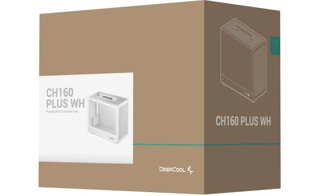 Deepcool Ch160 Plus Micro ATX Computer Case, White