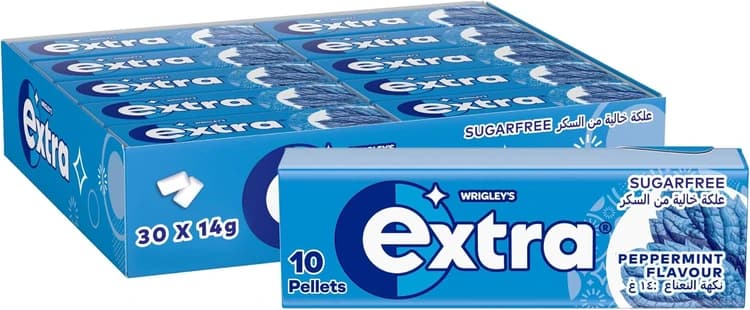 Extra Chewing Gum Peppermint Box 30 Pieces