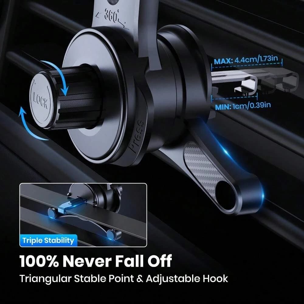 TOPK Auto-Locking 360° Rotating Car Phone Holder