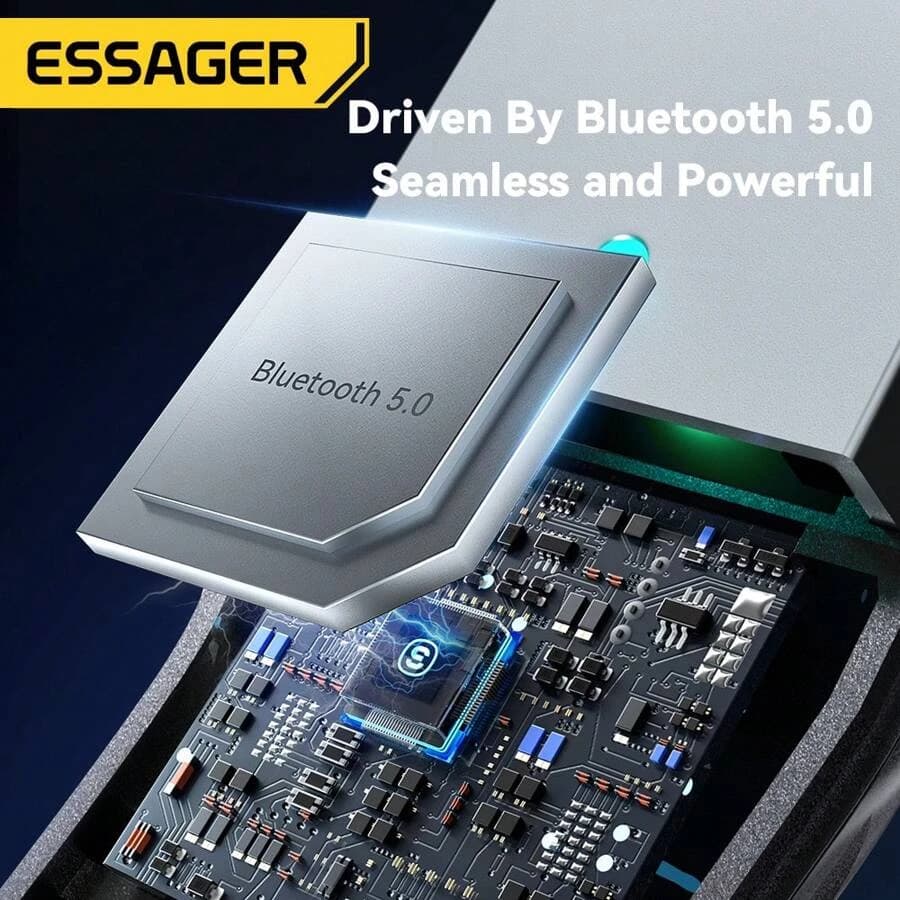 جهاز استقبال الصوت Essager Bluetooth 5.0 للسيارة